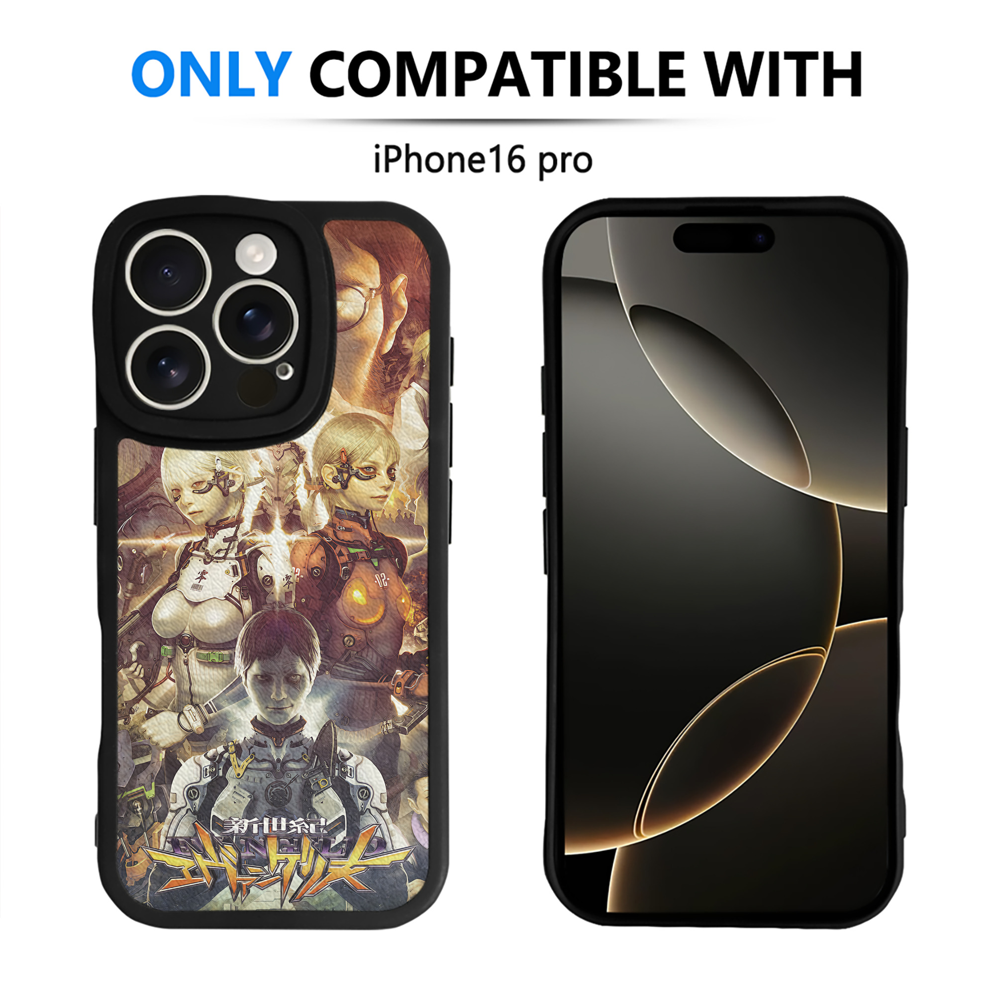 （画像用） EVA 新世紀エヴァンゲリオン 【iPhone 16シリーズ対応】シリコンスマホケース（レザー調） 材質：シリコン